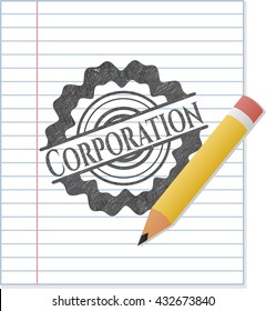 Corporation draw (pencil strokes)