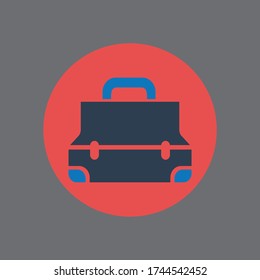 Corporation icon design with tools box 