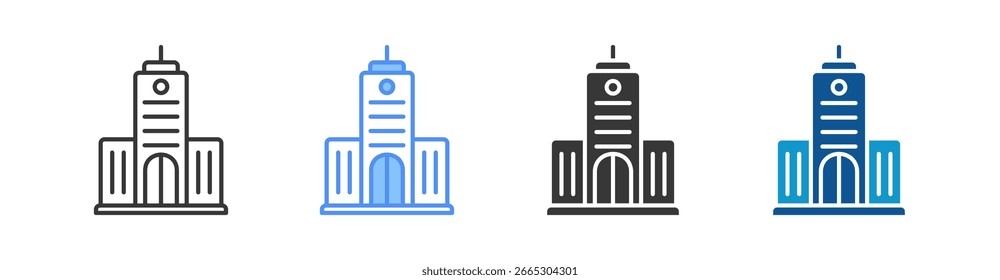 Conjunto de iconos de corporación Colección de estilo múltiple