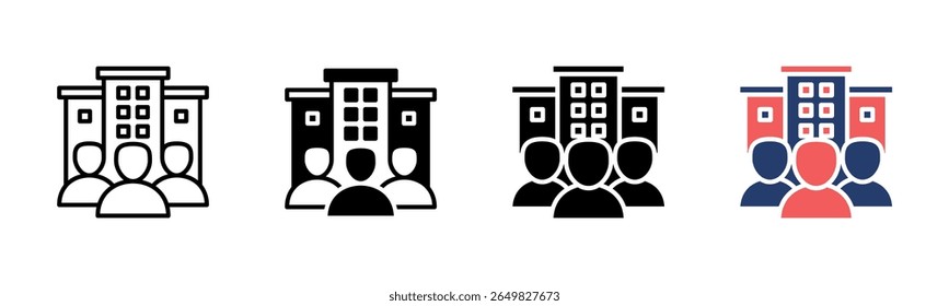 Corporation icon sheet multiple style collection