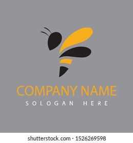 Corporation logo design with bee