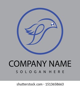 Corporation logo design with bird 