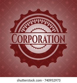 Corporation red emblem