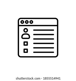 Corporation Website icon in vector. Logotype