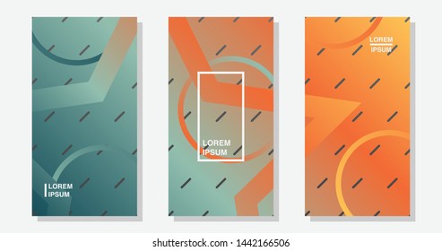 Corporative background's set, vector illustration design. 4k resolution.
