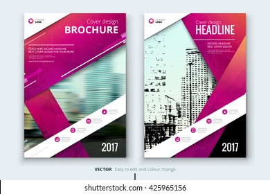 Corporative business annual report brochure flyer design template. Leaflet cover presentation. Catalog with Abstract geometric background. Modern publication poster magazine, layout, template. A4 size