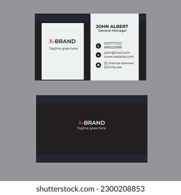 Corporative business card design,vector and business template