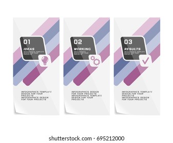 Corporative design of vector paper fliers or web banners