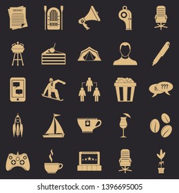 Corporative icons set. Simple set of 25 corporative vector icons for web for any design