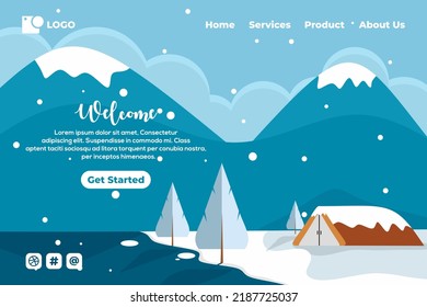 Corporative landing page web template for business or agencies