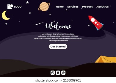 Corporative landing page web template for business or agencies