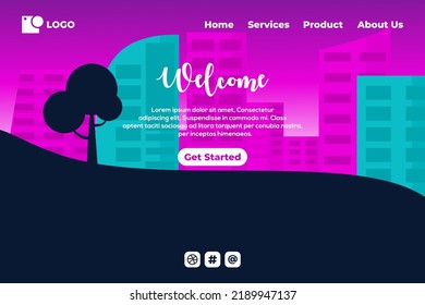 Plantilla web de la página de inicio empresarial para empresas u organismos
