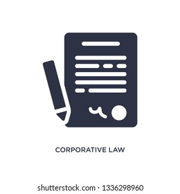 corporative law isolated icon. Simple element illustration from law and justice concept. corporative law editable logo symbol design on white background. Can be use for web and mobile.