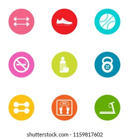 Corporeal icons set. Flat set of 9 corporeal vector icons for web isolated on white background