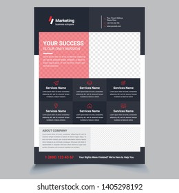 corporete business flyer template design