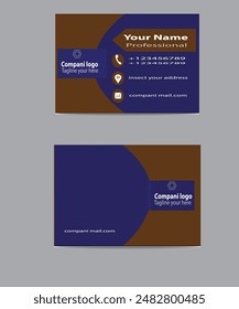 Corporete bussiness card Creative   template semple design.