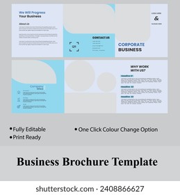 Corprat Brochure Template.Fully Editable Vector.