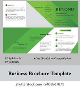 Corprat Brochure Template.Fully Editable Vector.