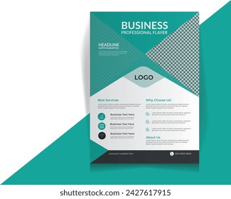 corprorate business flayer design .a4 print ready design.