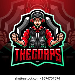 The corps esport mascot logo