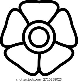 Vector de ilustración de icono de línea de flor de cadáver