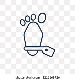 Corpse vector outline icon isolated on transparent background, high quality linear Corpse transparency concept can be used web and mobile