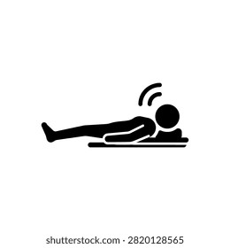 Corpse Yoga Relaxation Rest Recovery Peace Icon