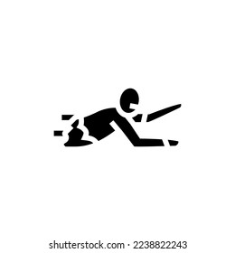 corpse zombie glyph icon vector. corpse zombie sign. isolated symbol illustration