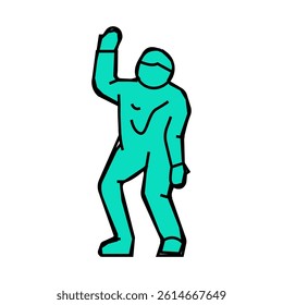corpse zombie line icon vector. corpse zombie sign. isolated symbol illustration
