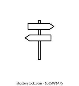 corpulent sign of direction icon. Element of simple icon for websites, web design, mobile app, info graphics. Thin line icon for website design and development, app development on white background