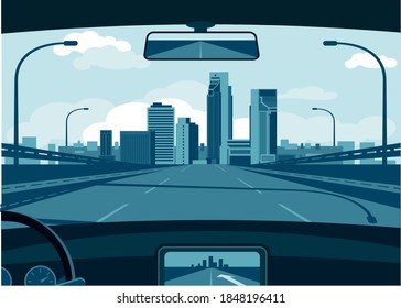 Corpus Christi Texas skyline vector illustration