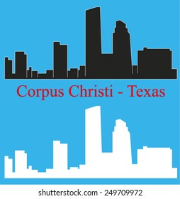 Corpus Cristi, Texas (city silhouette)