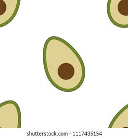 the correct avocado's pattern for use in printing or textile bright color contrasting