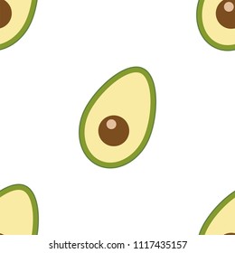 the correct avocado's pattern for use in printing or textile bright color contrasting