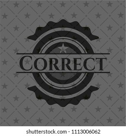  Correct black badge
