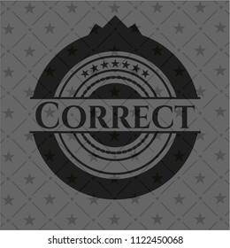 Correct black badge