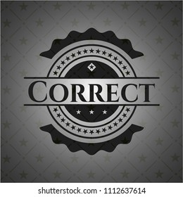 Correct black emblem