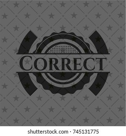 Correct black emblem