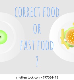 correct food or fast food