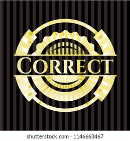 Correct golden emblem