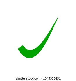 correct icon flat green