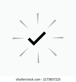 Correct Icon. Right Symbol - Vector.