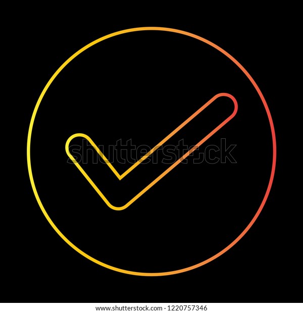 Correct Icon Vector Stock Vector Royalty Free 1220757346 Shutterstock