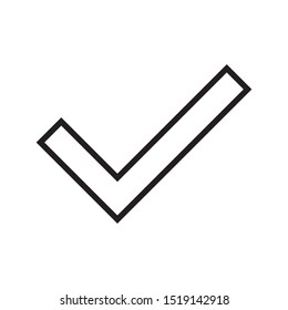 correct icon vector symbol template