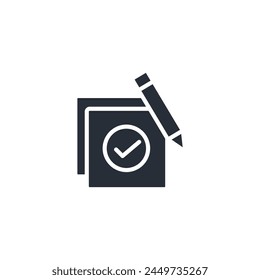 correct icon. vector.Editable stroke.linear style sign for use web design,logo.Symbol illustration.