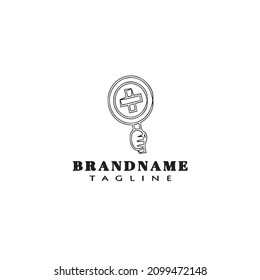 correct incorrect logo cartoon icon design template cute modern isolated vector illustration