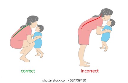 back pain from carrying baby