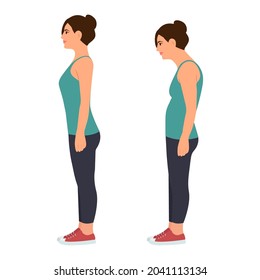 457 Incorrect standing posture Images, Stock Photos & Vectors ...