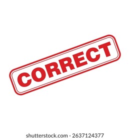 Correct Letter Rubber Stamp Template Design