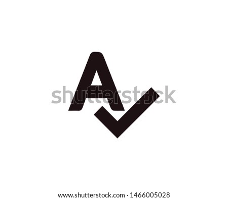 Correct orthography icon. Flat design vector